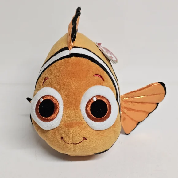 Ty Sparkle Disney Finding Nemo Plush Stuffed Animal Toy Orange Fish 10” - Picture 1 of 7